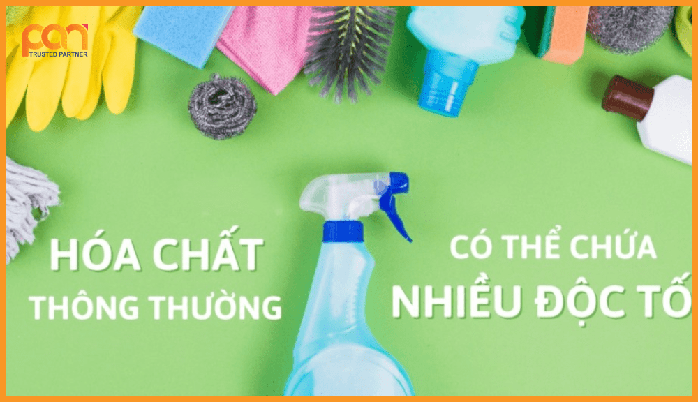 Tính độc hại từ hóa chất vệ sinh truyền thống