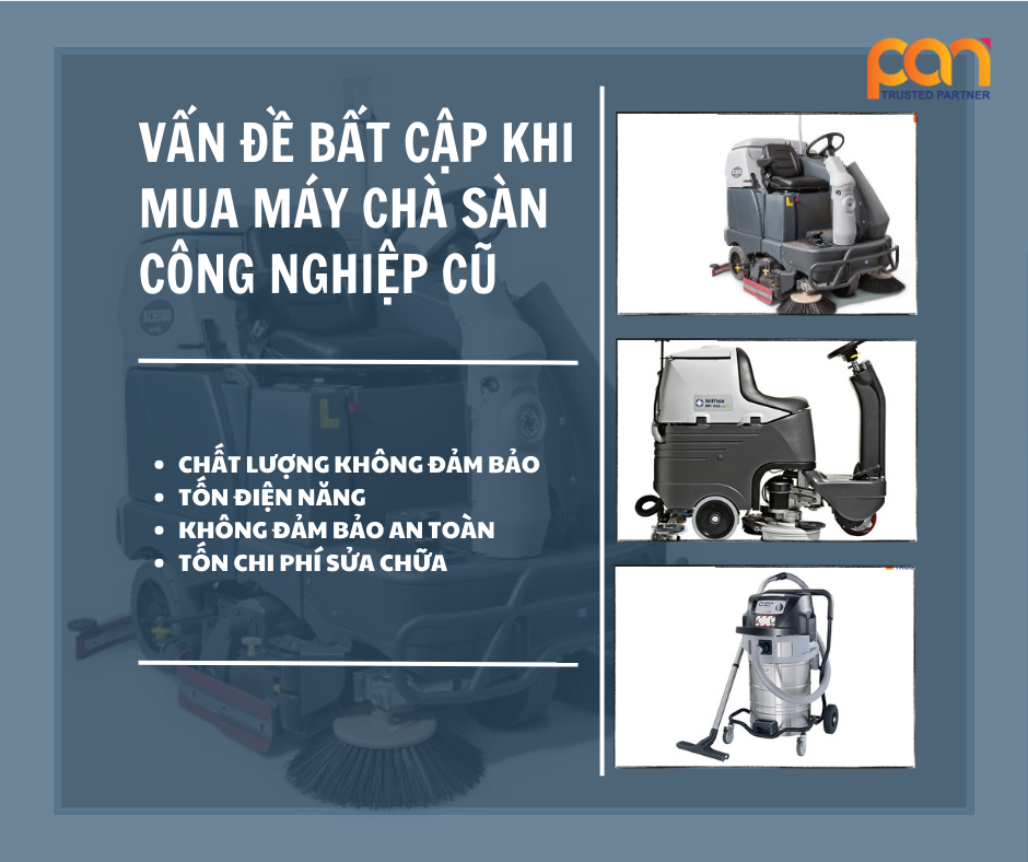 Vấn đề bất cập khi mua máy chà sàn công nghiệp cũ, có nên mua không?