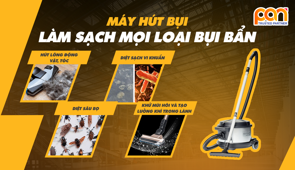 Làm sạch mọi loại bụi bẩn