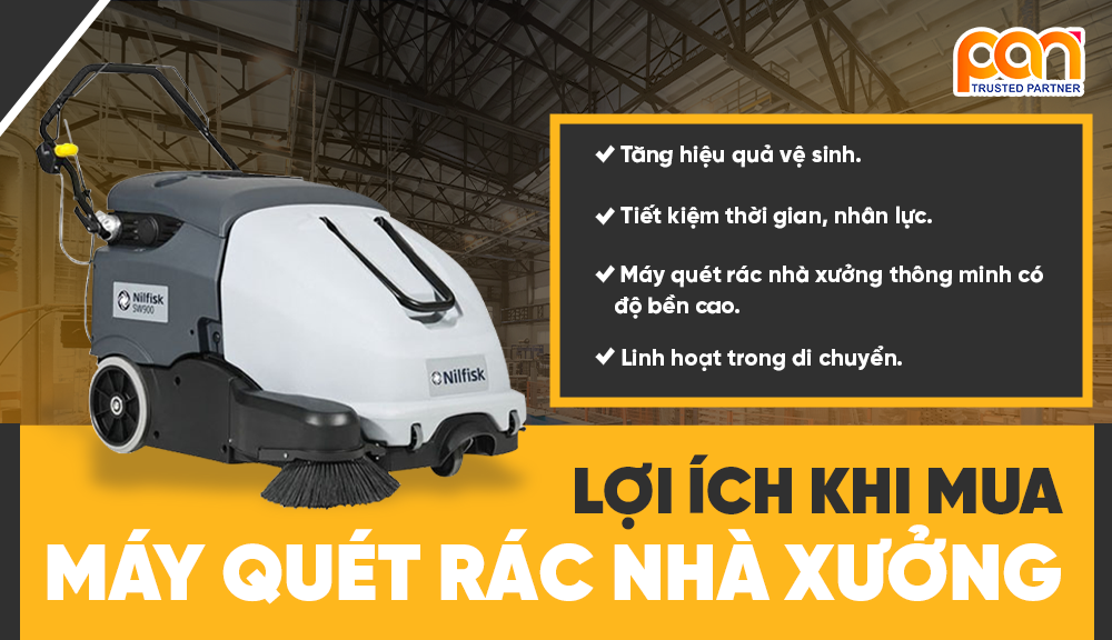 Lợi ích khi mua máy quét rác nhà xưởng?