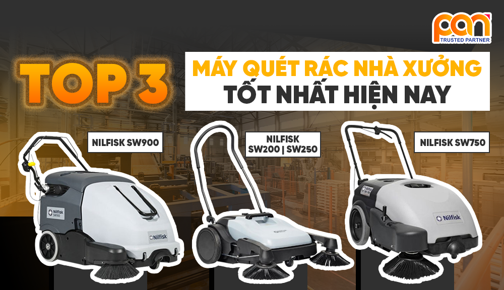 Top 3 máy quét rác nhà xưởng tốt nhất hiện nay