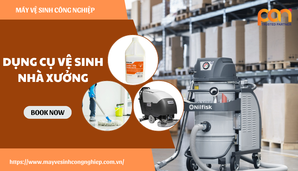 Các dụng cụ sử dụng trong quy định vệ sinh nhà xưởng