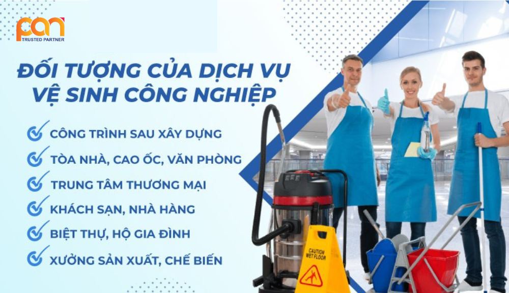 Các đối tượng cần áp dụng quy trình vệ sinh công nghiệp