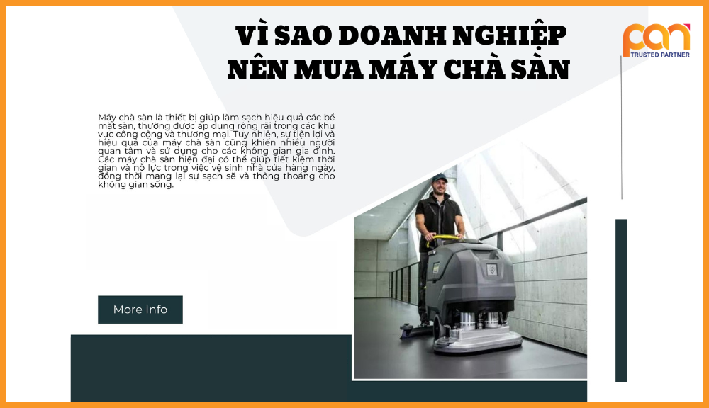 Tăng hiệu quả làm sạch là lý do vì sao doanh nghiệp nên mua máy chà sàn